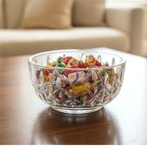 Waterford Crystal Lismore Bowl Candy Nut Small Round Signed 5" Vintage